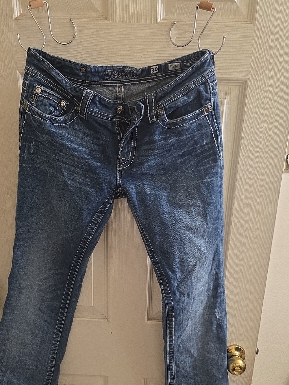 Miss Me Women's Dark Blue Boot Cut Denim Jeans